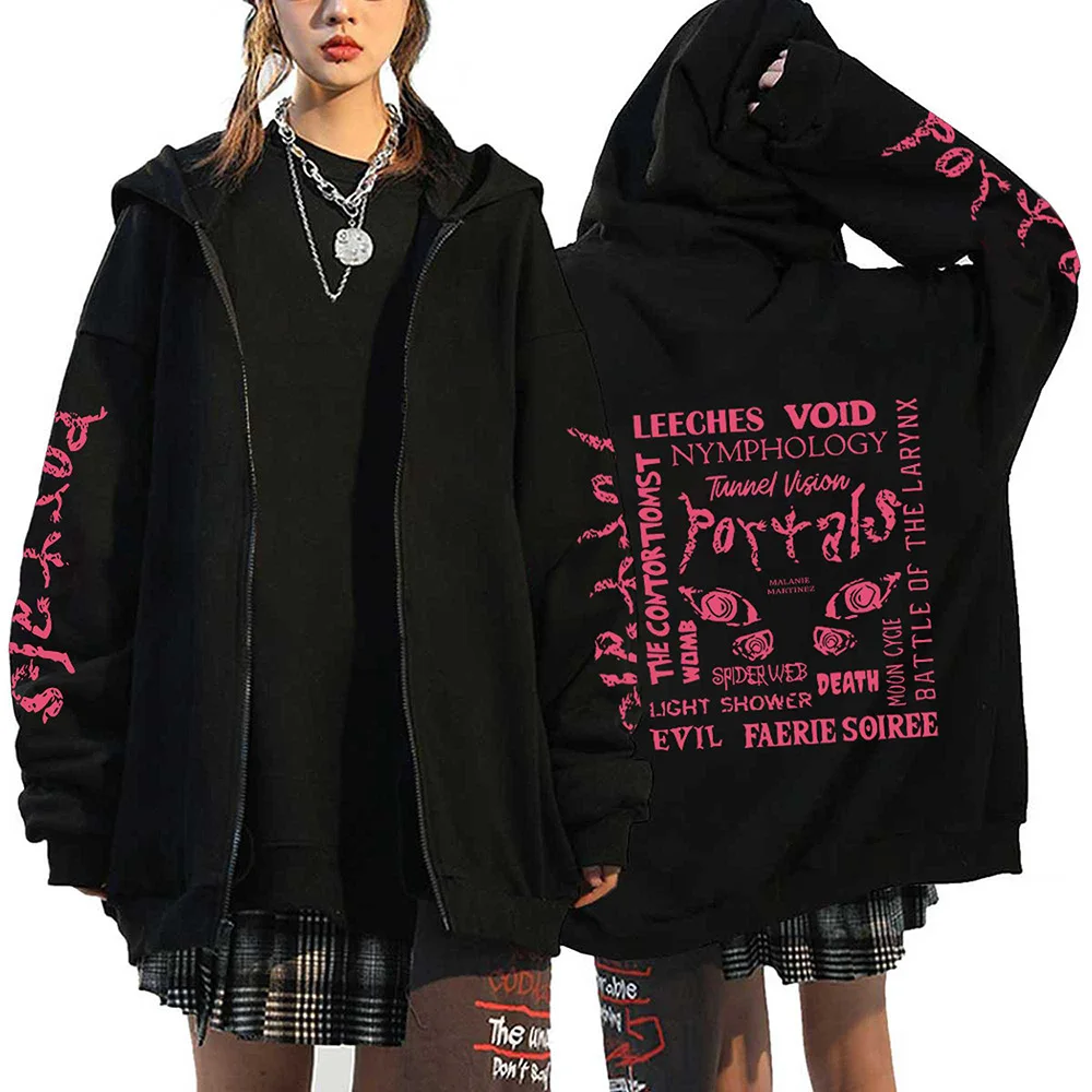 Melanie Martinez Portals Tour Zipper Hoodies Harajuku Casual Hooded Sweatshirts Hip Hop Streetwear Men s Zip 12 - Melanie Martinez Music Store