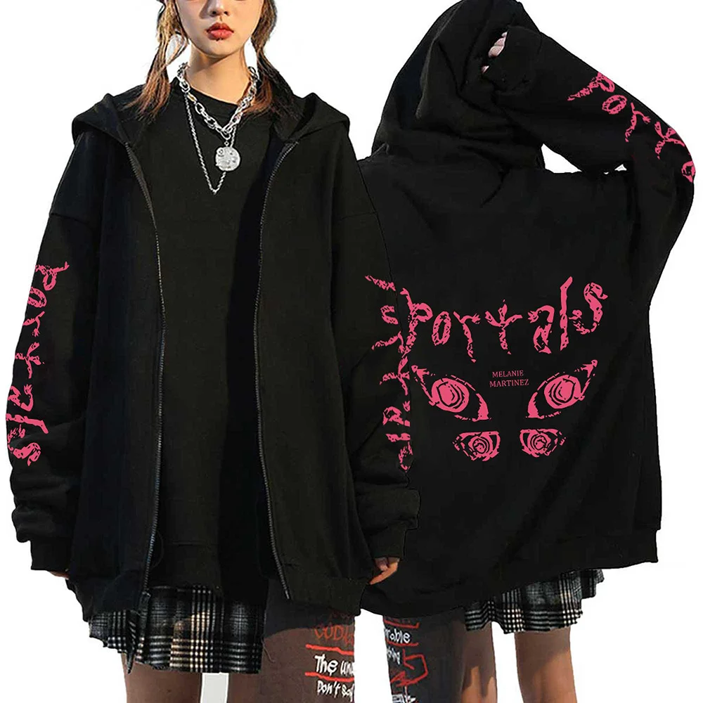 Melanie Martinez Portals Tour Zipper Hoodies Harajuku Casual Hooded Sweatshirts Hip Hop Streetwear Men s Zip 13 - Melanie Martinez Music Store