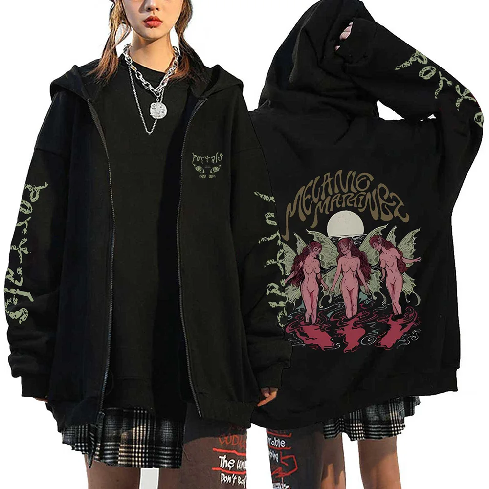 Melanie Martinez Portals Tour Zipper Hoodies Harajuku Casual Hooded Sweatshirts Hip Hop Streetwear Men s Zip 9 - Melanie Martinez Music Store